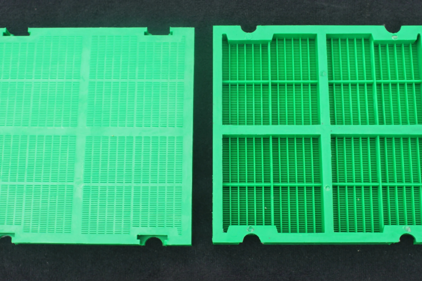 Polyurethane dewatering screens