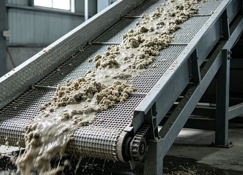 sticky material screening