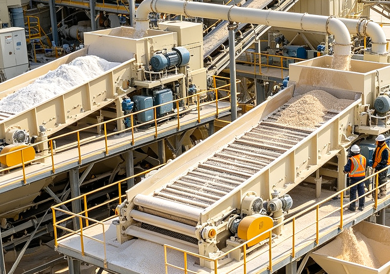 Sand and gravel processing