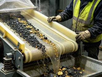 High-Frequency Polyurethane Fine Screen: Improving Gold Recovery Rates