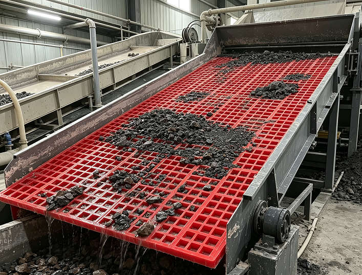 PU screens for manganese ore
